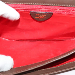 Celine Circle logo Suede and Leather