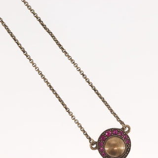 Christian Dior D logo Pendant Necklace Metal