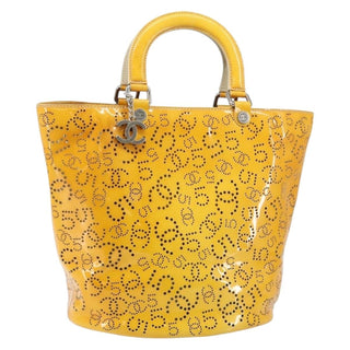 Chanel CC No.5 Shopping Tote Perforated Patent