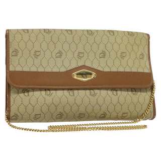Christian Dior Vintage Honeycomb chain Canvas