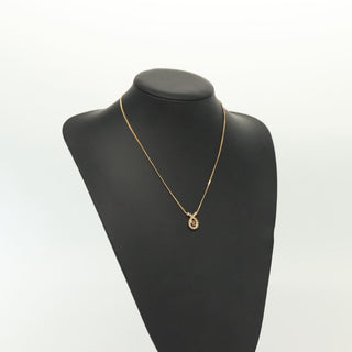 Christian Dior CD Pendant Necklace Gold-plated