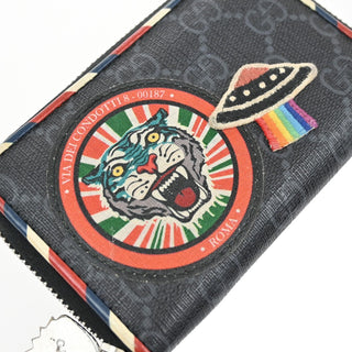Gucci Night Courrier Bifold Wallet GG Coated Canvas with Applique