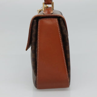 Celine Vintage Convertible Top Handle Bag Macadam Coated Canvas