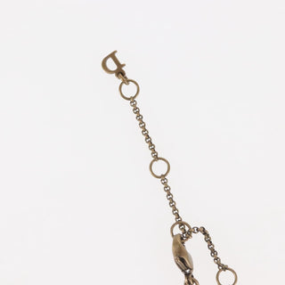 Christian Dior D logo Pendant Necklace Metal