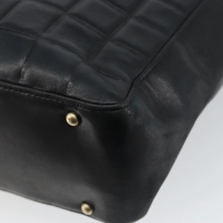 Chanel Chocolate Bar CC Tote Quilted Leather