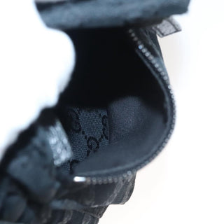 Gucci Vintage Double Belt Bag GG Canvas with Leather