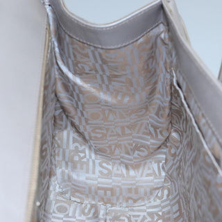 Salvatore Ferragamo Flap Satchel Saffiano Leather