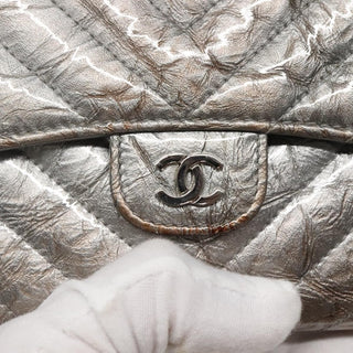 Chanel L-Flap Wallet Chevron Patent