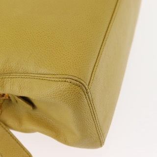 Chanel Vintage Logo Chain Tote Caviar