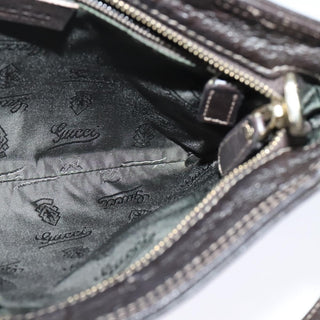 Gucci Zip Top Messenger Bag Guccissima Leather