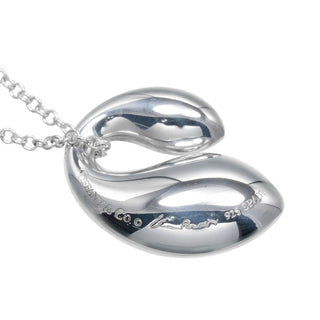Tiffany & Co. Elsa Peretti Double Teardrop Necklace Silver 925