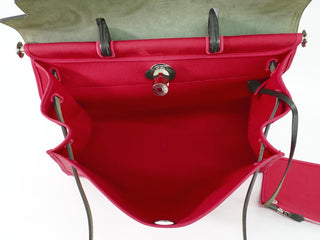 Hermes Herbag Zip Toile and Leather