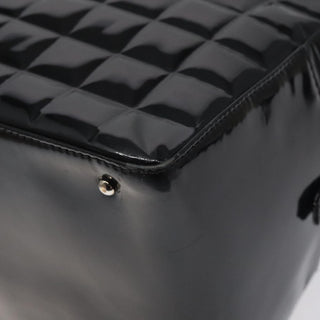 Chanel Chocolate Bar CC Bowler Bag Quilted Patent