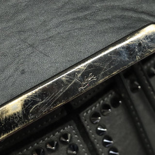 Christian Louboutin Lucky L Convertible Backpack Spiked Leather and Suede