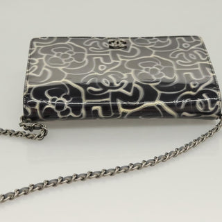 Chanel Wallet on Chain Camellia Patent