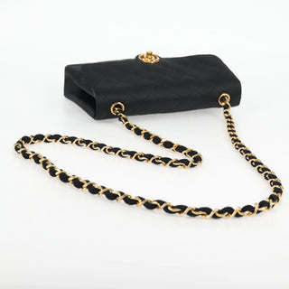 Chanel Vintage CC Chain Flap Bag Quilted Satin