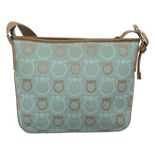 Salvatore Ferragamo Gancini Shoulder Bag Canvas