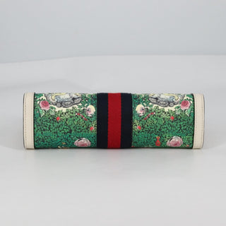 Gucci Ophidia Chain Shoulder Bag Flora GG Coated Canvas