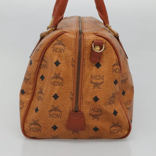 MCM Visetos Handbag Canvas and Leather
