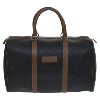 Christian Dior Vintage Honeycomb Handbag Canvas Leather