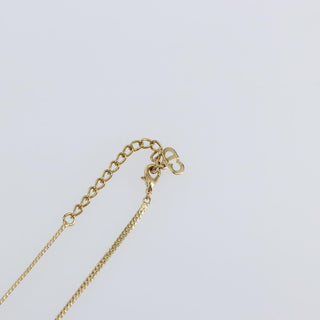 Christian Dior CD Ribbons Pendant Necklace Metal