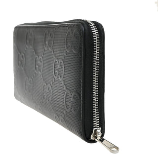 Gucci Signature Zip Around Wallet Guccissima Leather