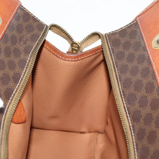 Celine Vintage Macadam Shoulder Bag Leather