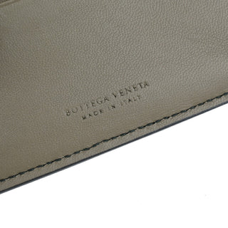 Bottega Veneta Compact Bifold Wallet Embossing Leather