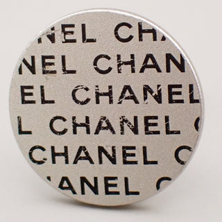 Chanel Vintage CC Round Button Clip-On Earrings Metal