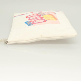Chanel Coco Cuba Pouch Printed Quilted Canvas