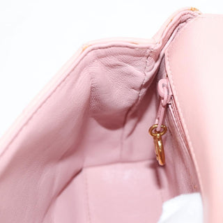 Chanel Vintage Camellia Flap Bag Quilted Lambskin