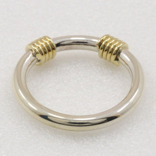 Tiffany & Co. Double Coil Ring Silver and gold