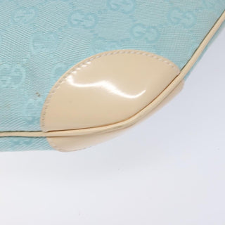 Gucci Vintage Zip Hobo GG Canvas and Patent