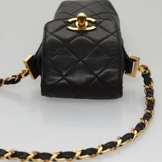 Chanel CC Phone Pouch with Chain Quilted Lambskin