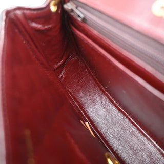 Chanel Vintage Half Moon Flap Bag Quilted lambskin