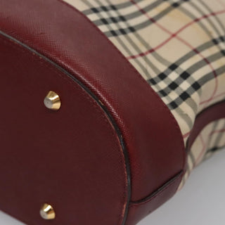 Burberry Nova Check Tote Canvas and Leather