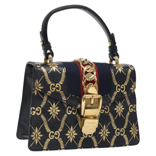 Gucci Sylvie Top Handle Bag Printed Leather