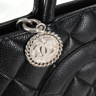Chanel Medallion Tote Quilted Caviar