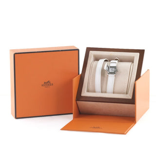 Hermes Medor Quartz Watch Metal and Leather