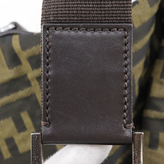Fendi Zip Around Messenger Bag Zucca Canvas