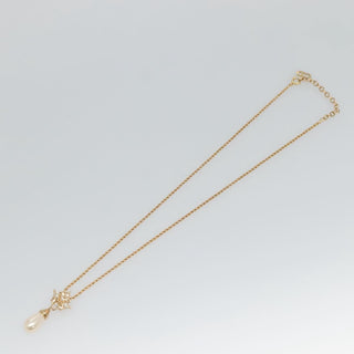 Christian Dior CD Pendant Necklace Metal