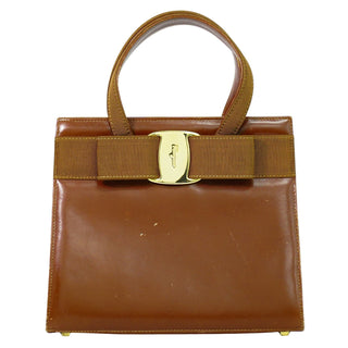 Salvatore Ferragamo Convertible Vara Bow Tote Leather