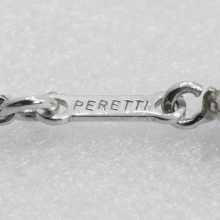 Tiffany & Co. Elsa Peretti Bean Pendant Necklace Sterling Silver