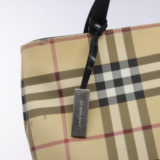 Burberry Nova Check Tote canvas check pattern