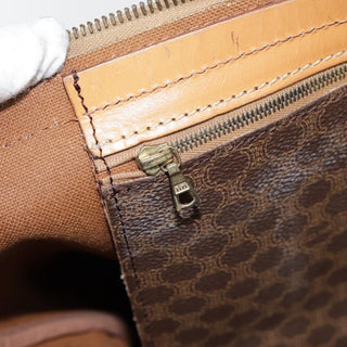 Celine Vintage Boston Bag Macadam Coated Canvas