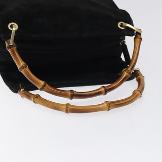 Gucci Bamboo Handle Tote Suede