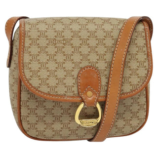Celine Vintage Macadam Shoulder Bag Canvas