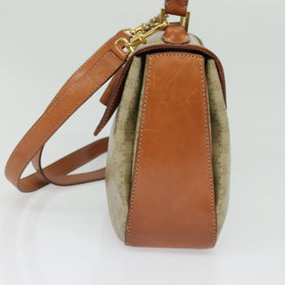 Celine Vintage Convertible Top Handle Bag Macadam Coated Canvas