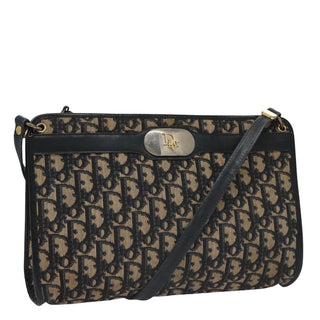 Christian Dior Vintage Trotter Shoulder Bag Canvas