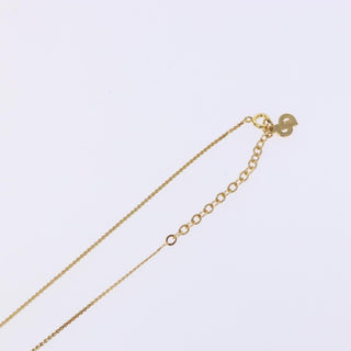 Christian Dior CD Round Pendant Necklace Metal